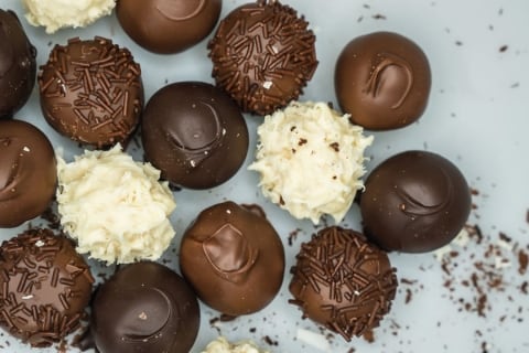 chocolate Picture of a sample of delicious Makana Confections chocolates