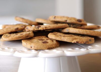 Delicious homemade organic chocolate chip cookies