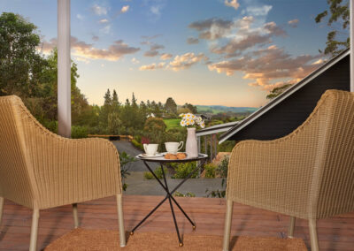 Image of outdoor seating area at Tranquility Retreat
