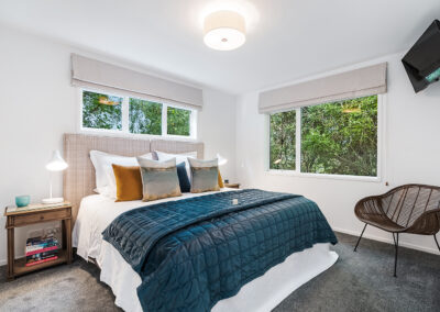 Tranquility Retreat at Treghan. Second bedroom with separate bathroom