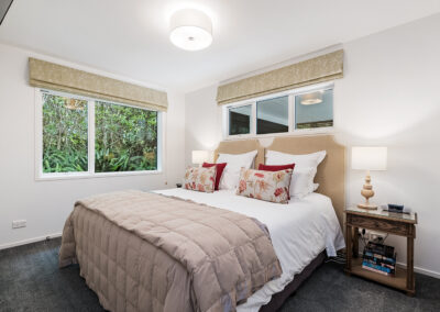 Tranquility Retreat at Treghan. Master bedroom with en-suite bathroom