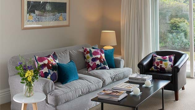 Owners Cottage living at Treghan Lodge