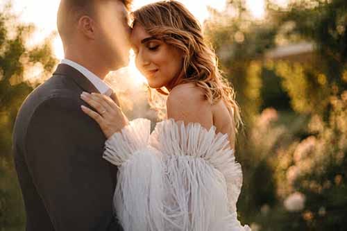 Treghan’s gardens provide a beautiful setting for small weddings and private celebrations.