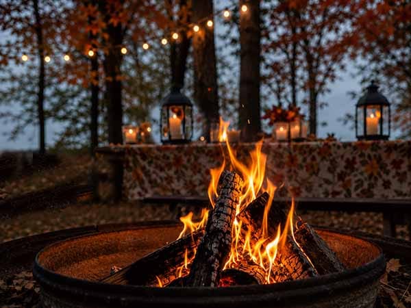 Fire pit with marshmallows at Treghan Lodge – Bay of Islands retreat Fire pit with marshmallows at Treghan Lodge – Bay of Islands retreat
