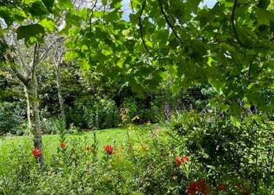 Private garden view from Owner’s Cottage