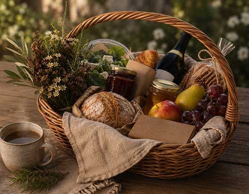 Matariki foraging basket, Treghan Lodge Matariki foraging basket, Treghan Lodge