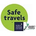 Safe Travels logo recognising Treghan Lodge's commitment to internationally recognised health, safety and hygiene standards for travellers. Safe Travels logo recognising Treghan Lodge's commitment to internationally recognised health, safety and hygiene standards for travellers.